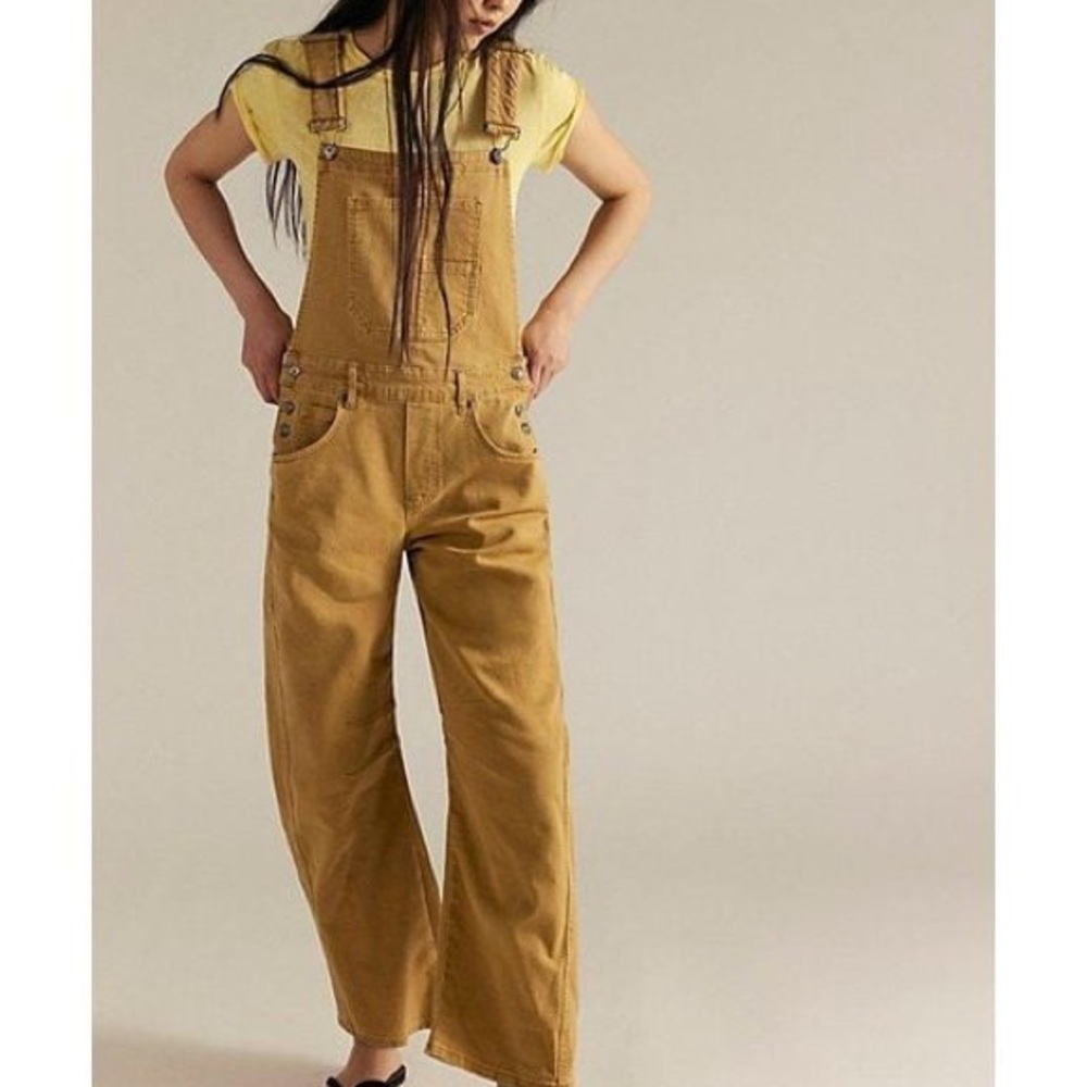 We The Free Good Luck Barrel Overalls